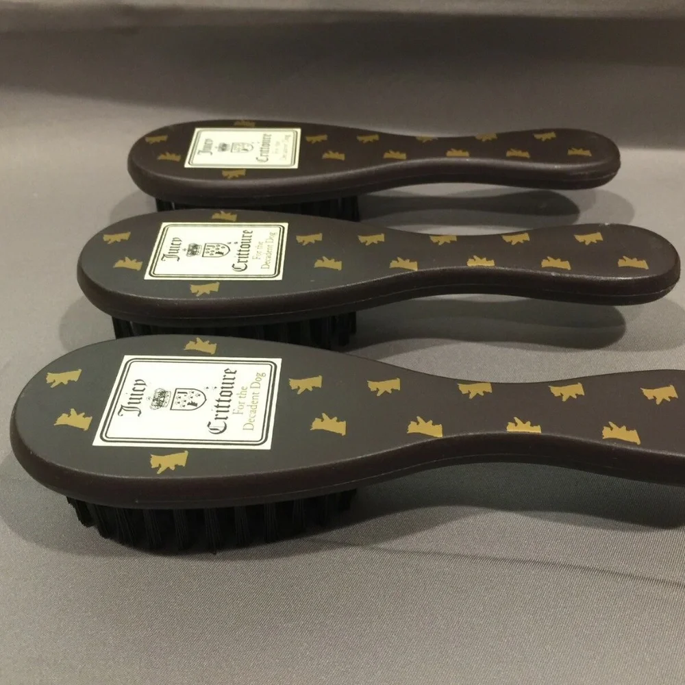 3 x Juicy Couture Juicy Crittoure Hair Brush Dog Pet Grooming Pets care